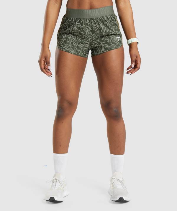 Damske Šortky Gymshark Training Loose Fit Zelene | JY1483659